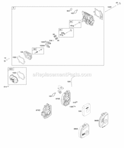 Air_Cleaner_Cylinder_Head_Gasket_Set Diagram and Parts List for 09P602-0063-F1  Briggs and Stratton Engine